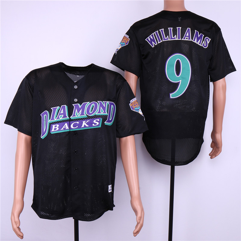 Men Arizona Diamondback #9 Williams Black MLB Jerseys